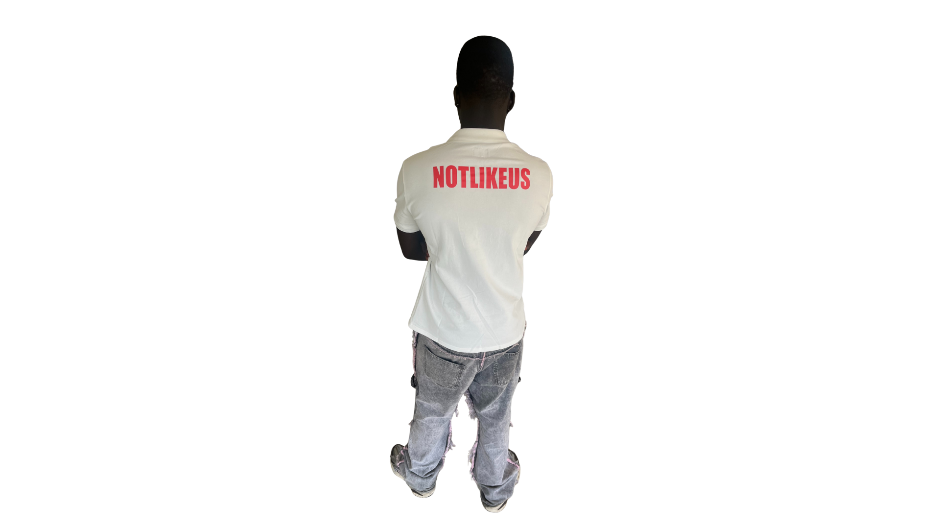 WHITE NOTLIKEUS - POLO SHIRT